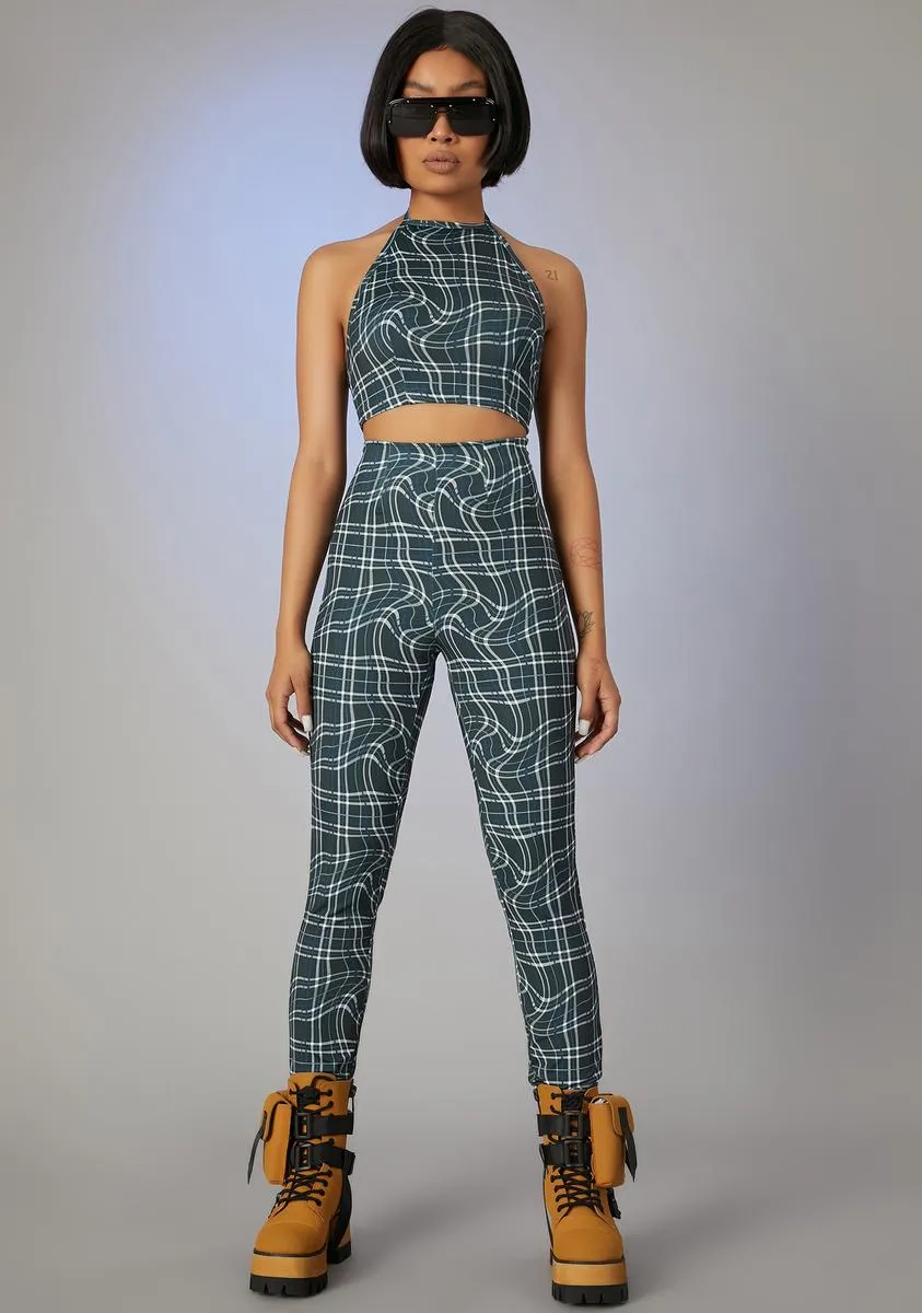 Never The Same Plaid Pant Set sold by Dolls Kill