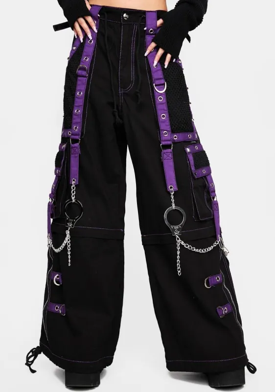 Purple Mega Eye Pants sold by Dolls Kill