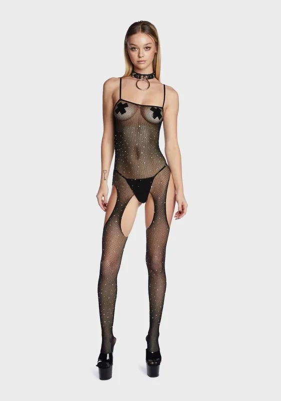 Wicked Hot New Tricks Crotchless Bodystocking sold by Dolls Kill