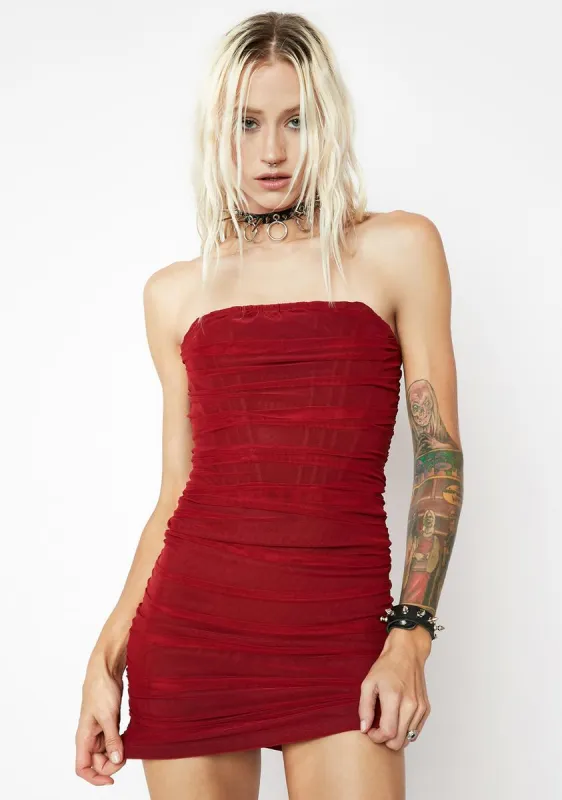 High Status Strapless Mini Dress sold by Dolls Kill
