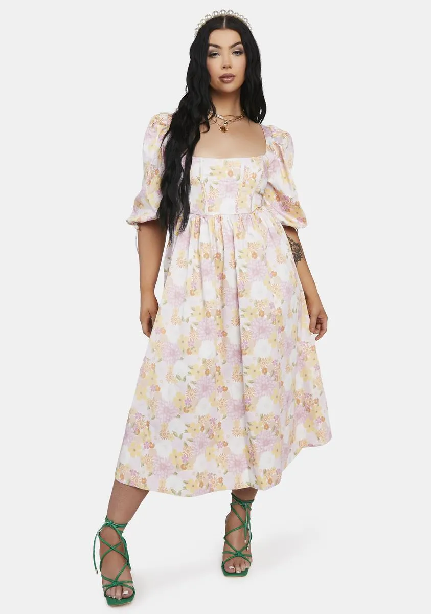 Plus Carrie Midi Dress sold by Dolls Kill