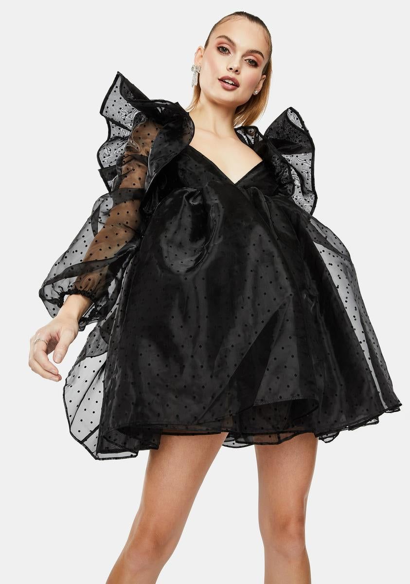 The Sugarfrill Ruffle Mini Dress sold by Dolls Kill