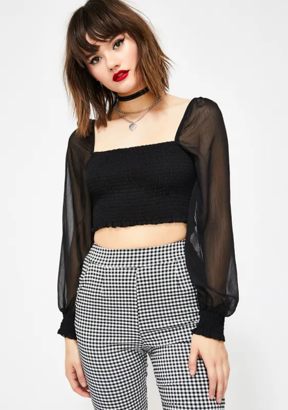 Night Raging Romance Crop Top sold by Dolls Kill