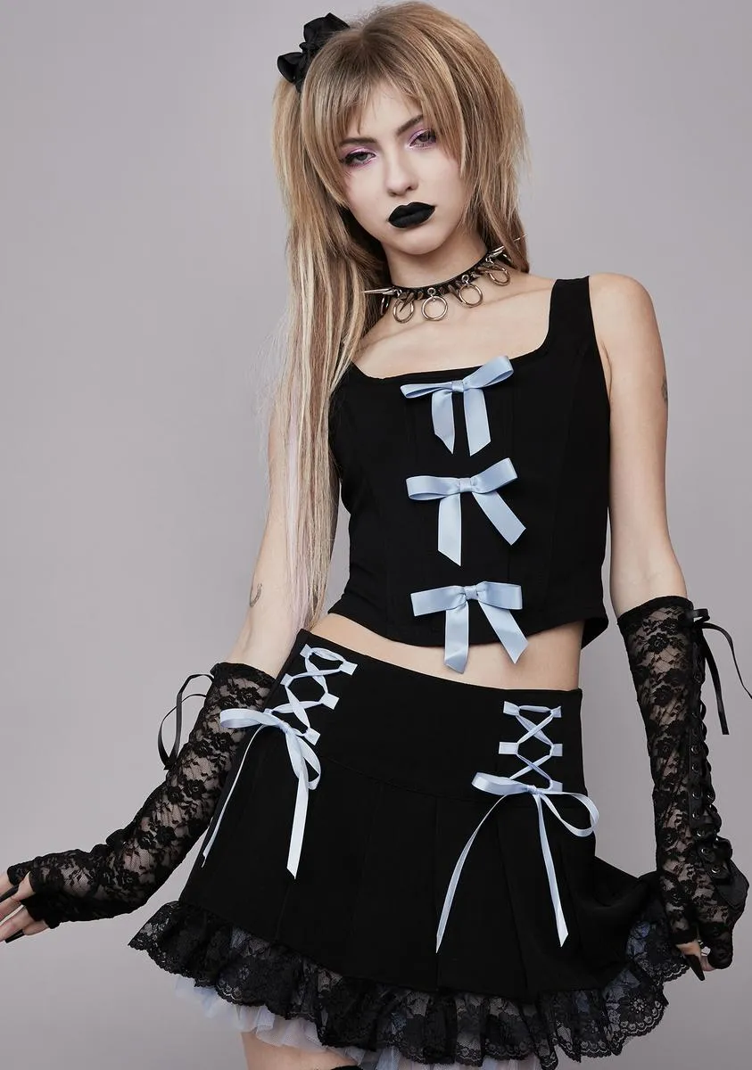 Sky Song Of Sadness Pleated Skirt sold by Dolls Kill