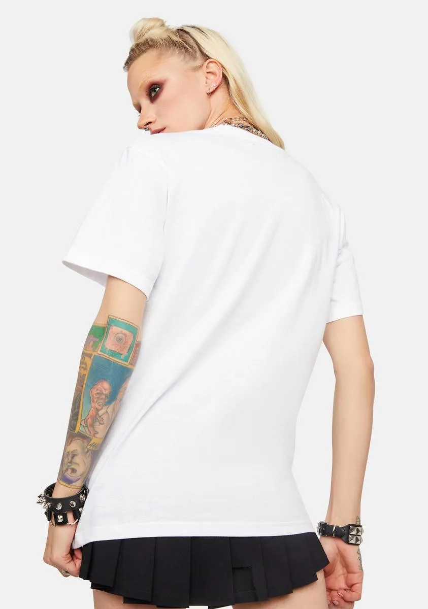 Flaming Skull Graphic Tee sold by Dolls Kill product image thumbnail 4