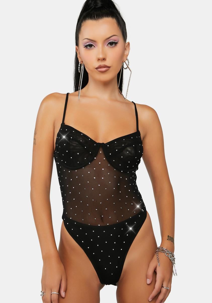 In My Daydreams Sequin Bodysuit sold by Dolls Kill