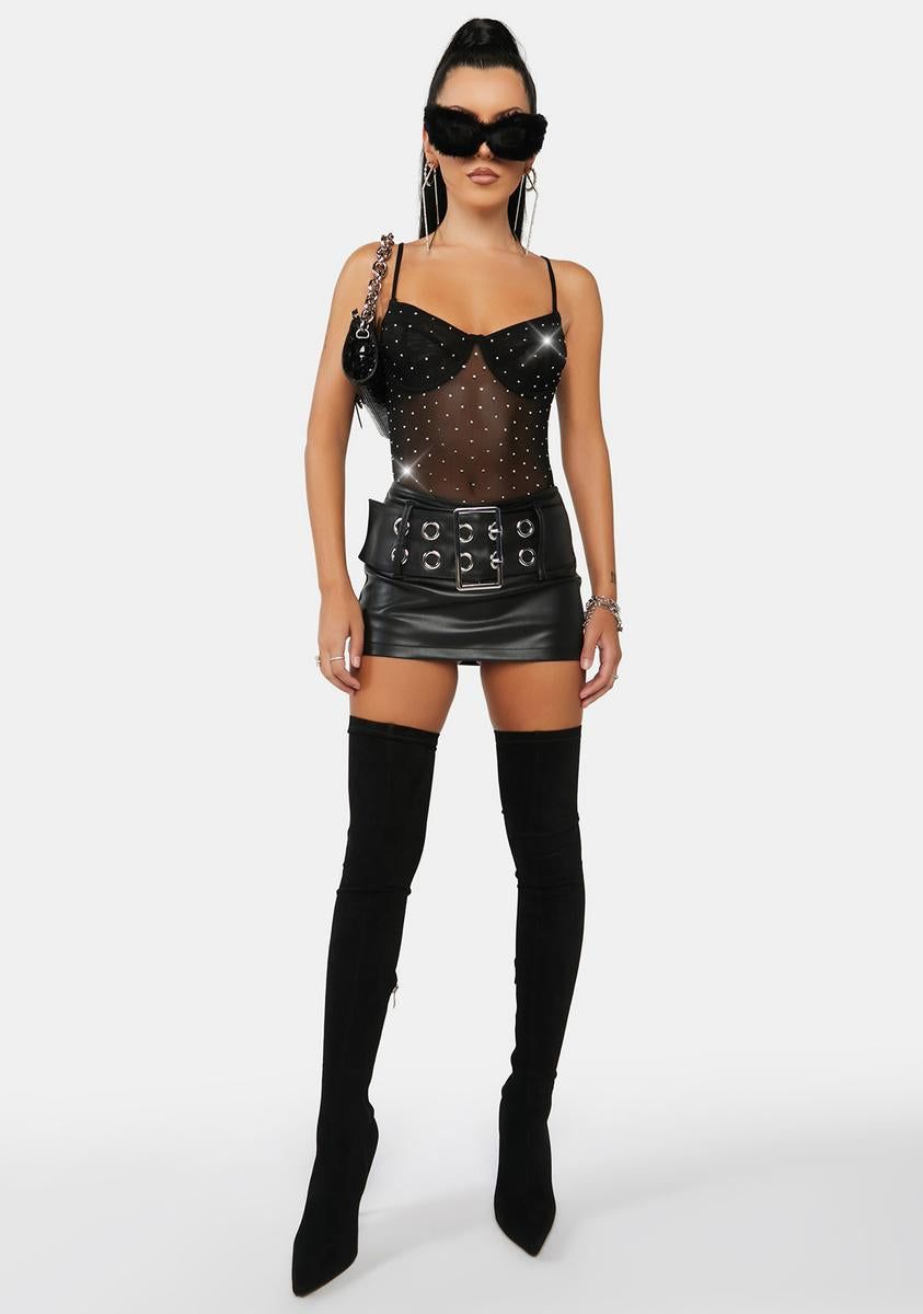 In My Daydreams Sequin Bodysuit sold by Dolls Kill product image thumbnail 3
