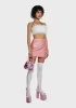 Twinkle Kiss Glitter Mini Skirt sold by Dolls Kill