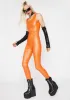 Citrus Hot Mess Coated Catsuit sold by Dolls Kill