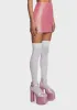 Twinkle Kiss Glitter Mini Skirt sold by Dolls Kill