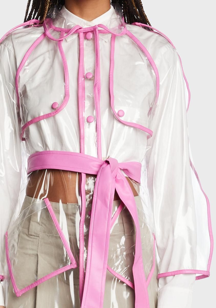 Sweet Drizzle Forecast Clear Trench Coat sold by Dolls Kill product image thumbnail 2