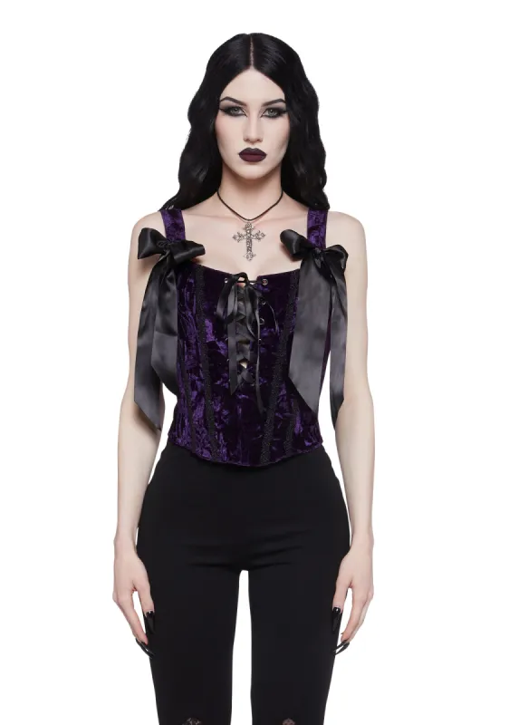Jaded Mystique Corset Top sold by Dolls Kill