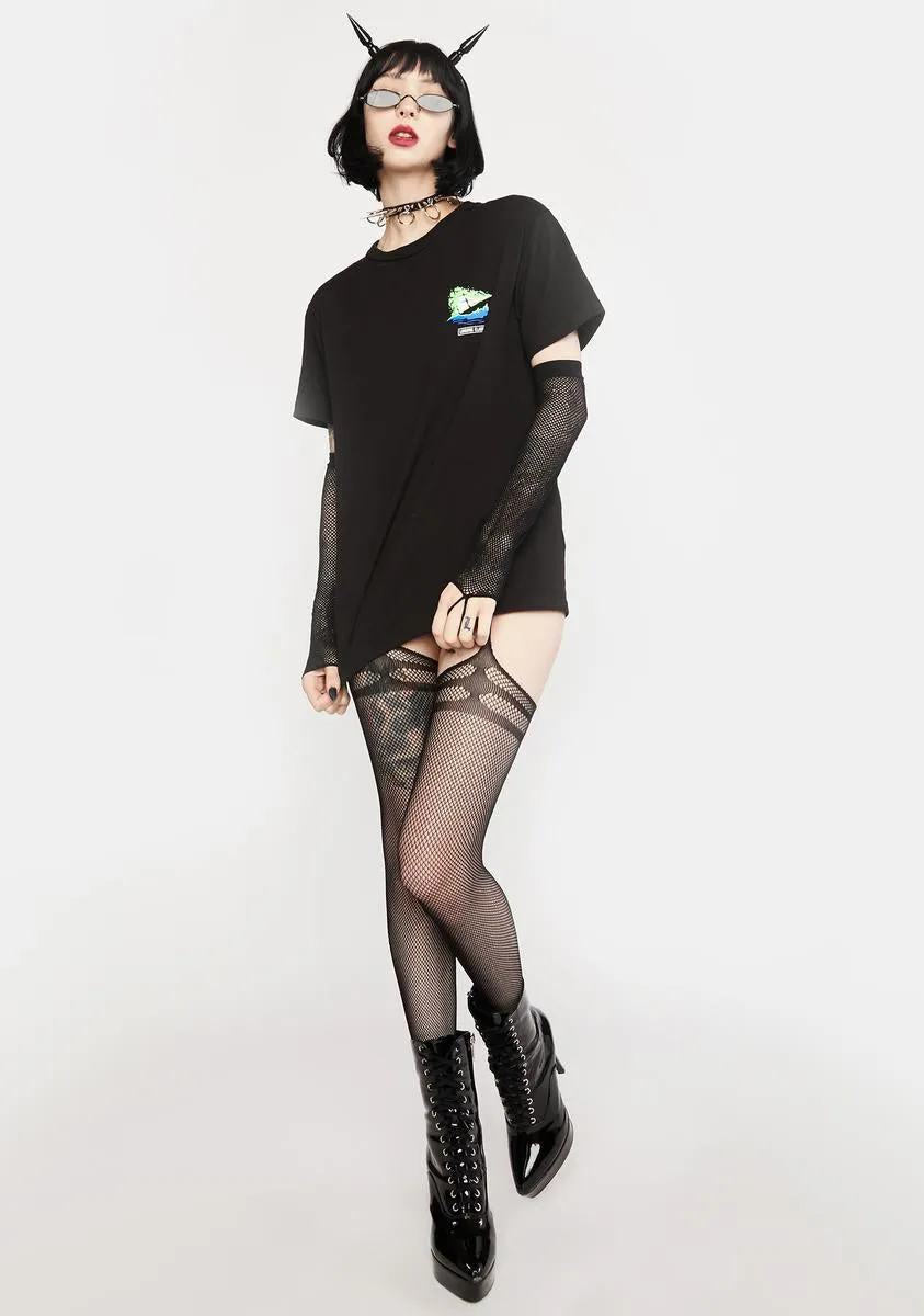 Be My Playmate Fishnet Bodystocking sold by Dolls Kill product image thumbnail 3