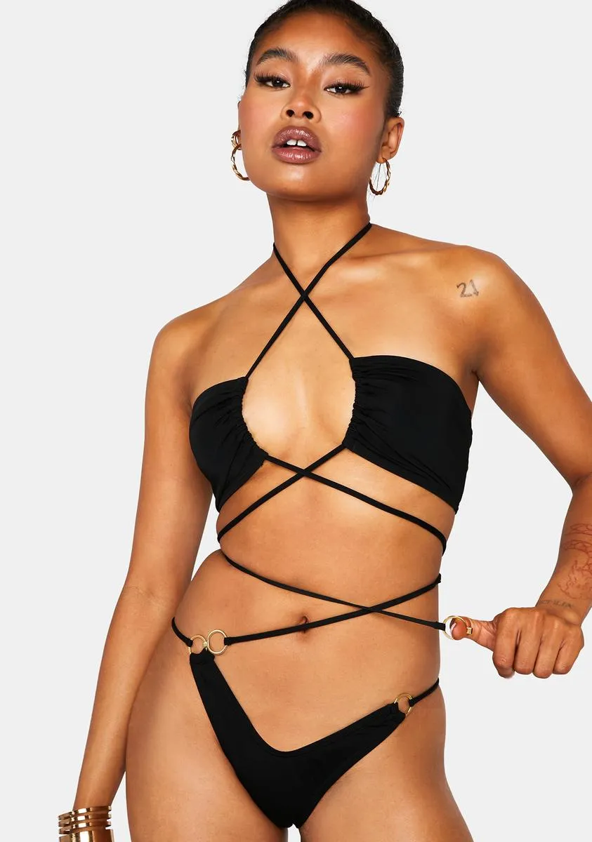 Let's Get Linked O-Ring One-Piece Swimsuit sold by Dolls Kill