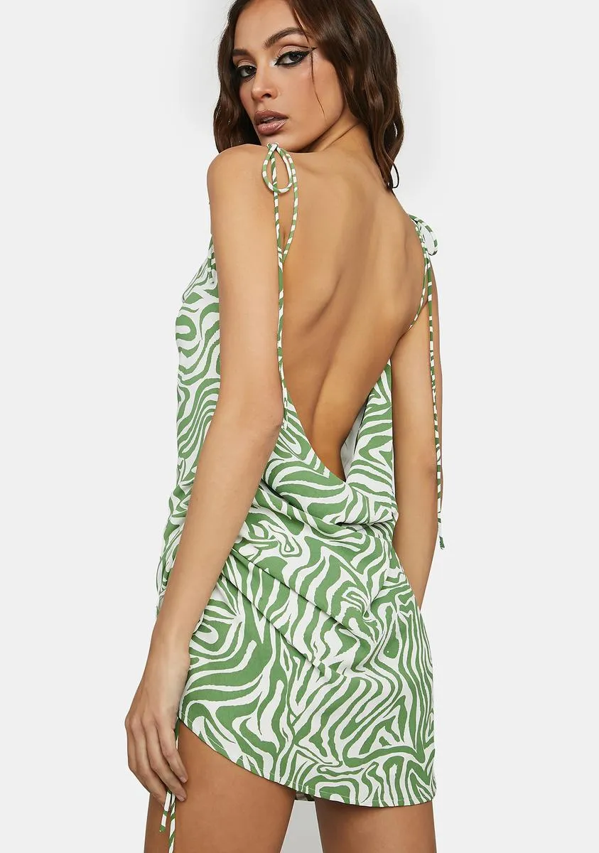 Sinful Smile Zebra Print Mini Dress sold by Dolls Kill product image thumbnail 4