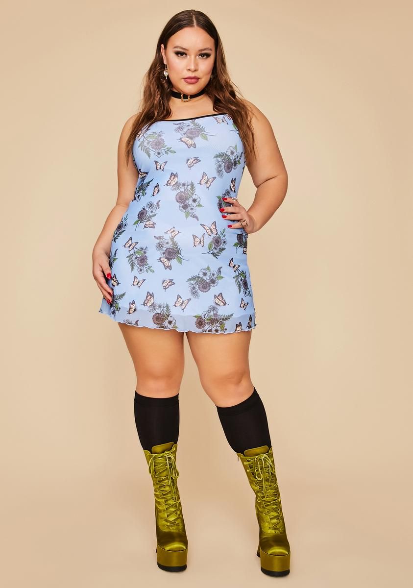 So Scenic Vision Mesh Mini Dress sold by Dolls Kill product image thumbnail 3