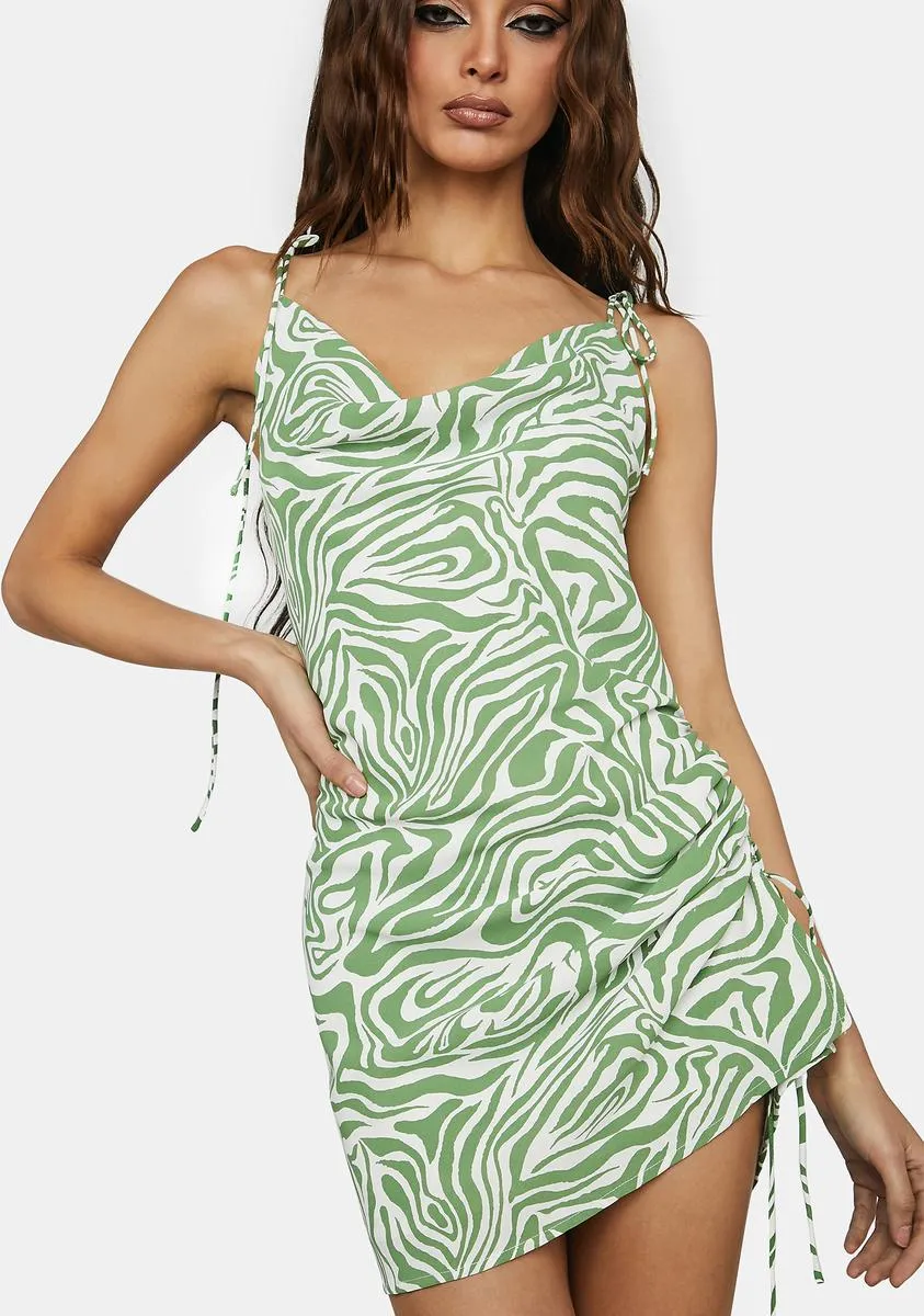 Sinful Smile Zebra Print Mini Dress sold by Dolls Kill