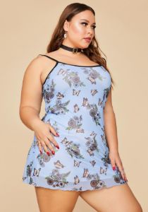 So Scenic Vision Mesh Mini Dress sold by Dolls Kill
