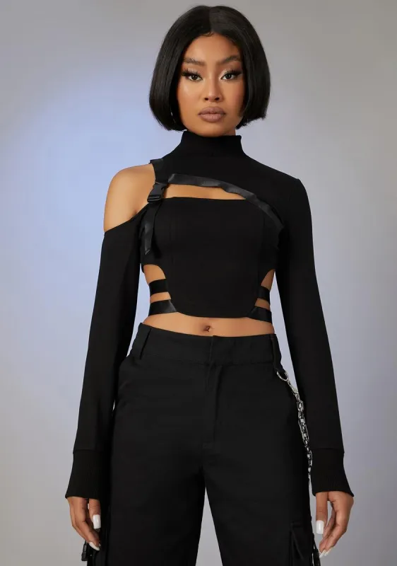 Passport Filler Buckle Strap Top sold by Dolls Kill