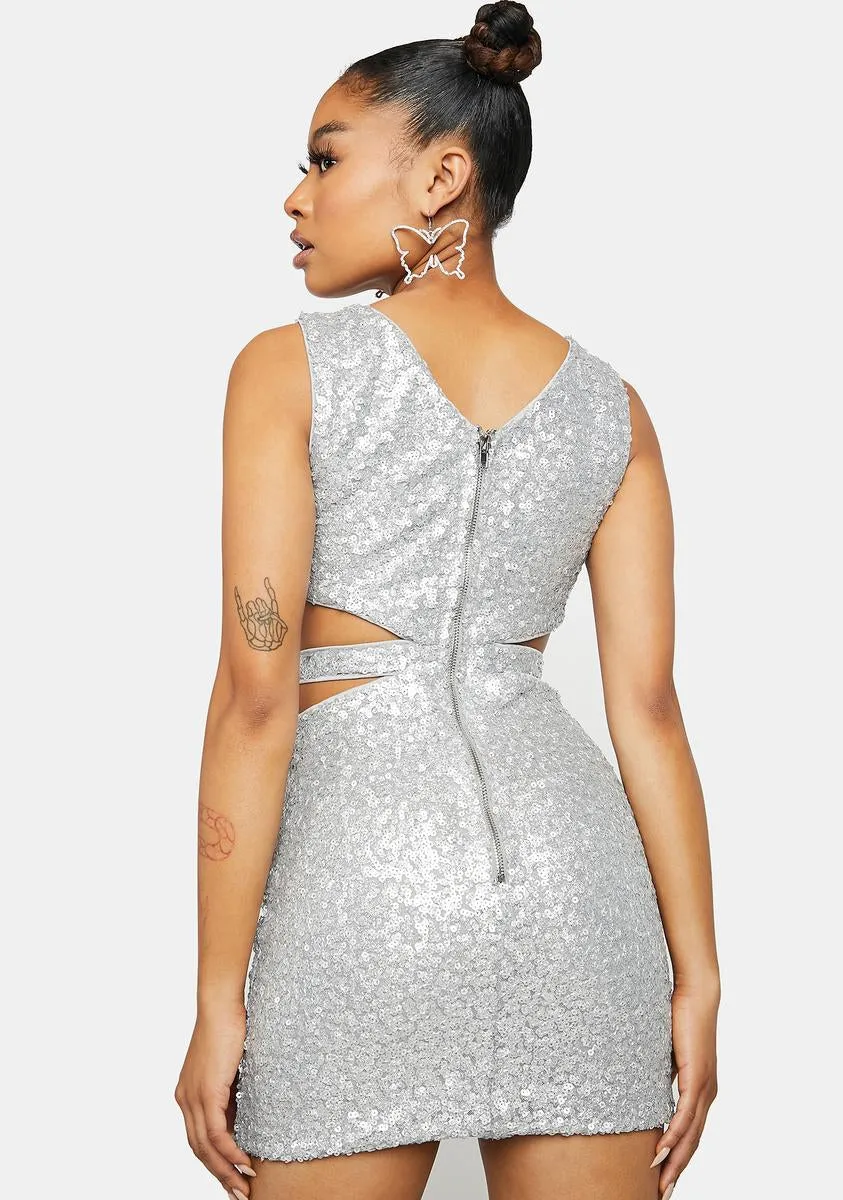 VIP Access Sequin Mini Dress sold by Dolls Kill product image thumbnail 4