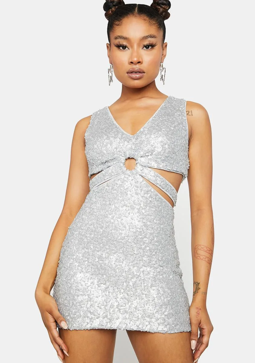 VIP Access Sequin Mini Dress sold by Dolls Kill
