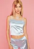 Cloudy Exes and OMGs Satin Tank sold by Dolls Kill