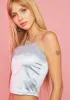 Cloudy Exes and OMGs Satin Tank sold by Dolls Kill