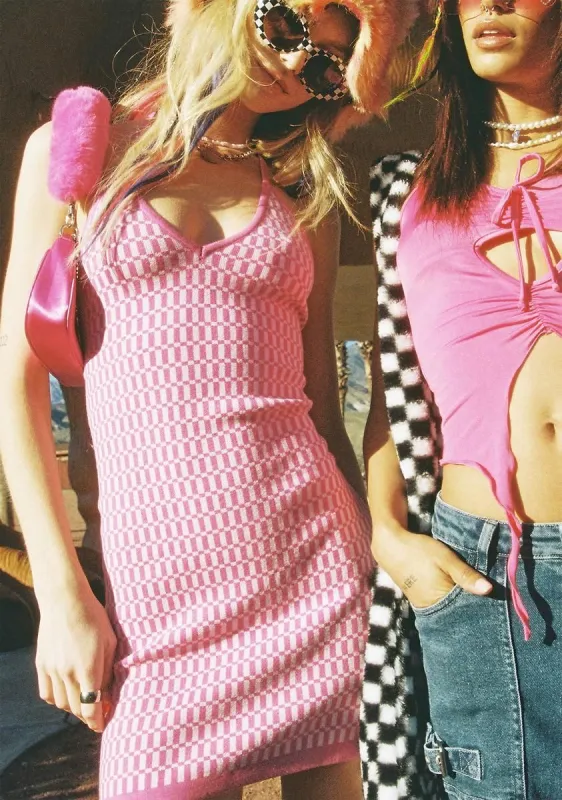 Lady Morning Social Knit Halter Dress sold by Dolls Kill