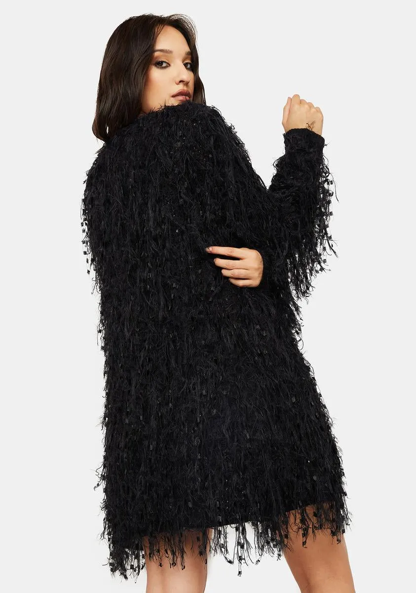 Night Know Better Fuzzy Cardigan sold by Dolls Kill product image thumbnail 4