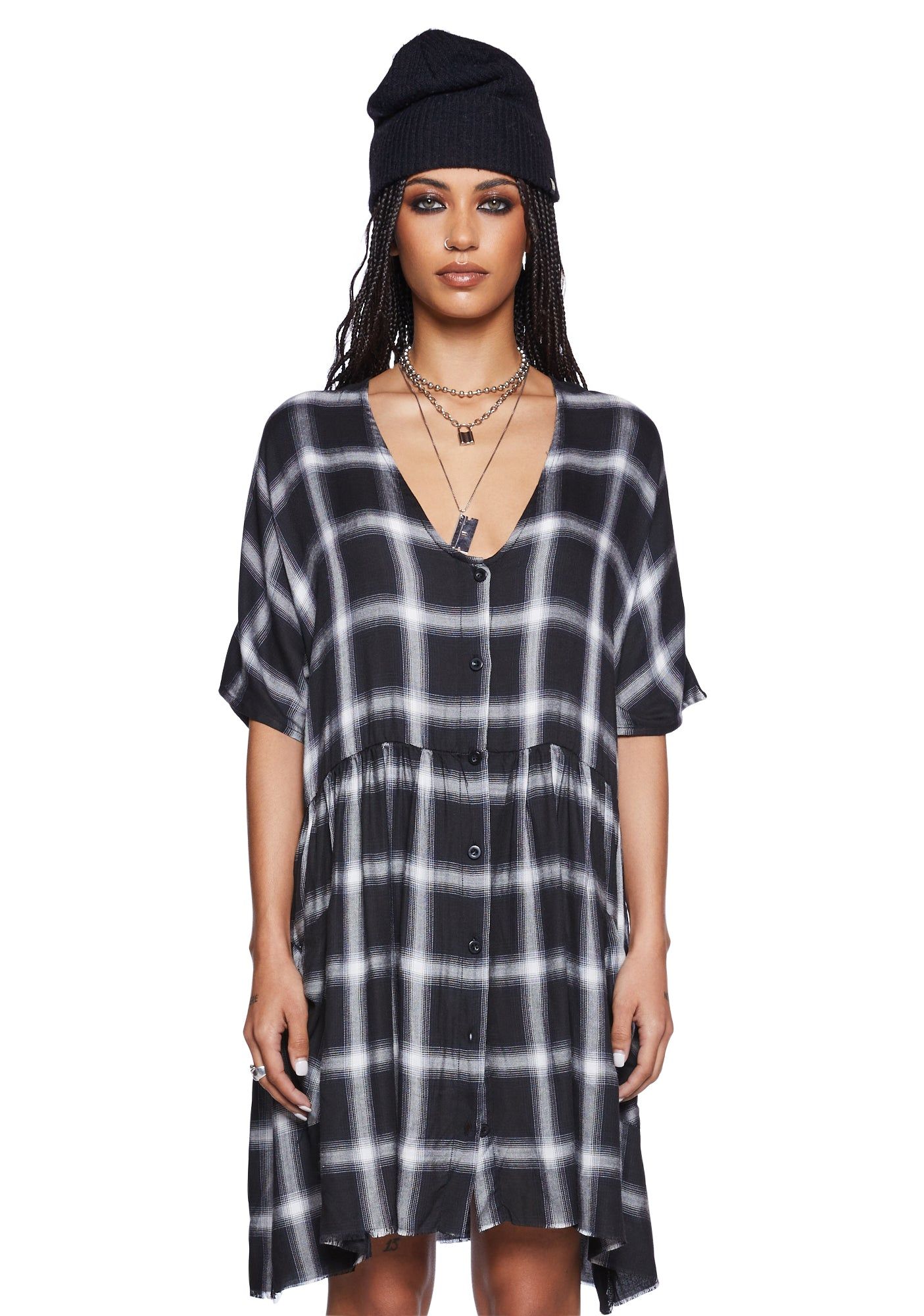 Not Your Babydoll Plaid Dress sold by Dolls Kill