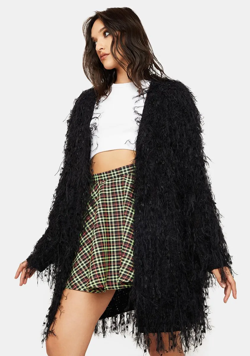 Night Know Better Fuzzy Cardigan sold by Dolls Kill product image thumbnail 2