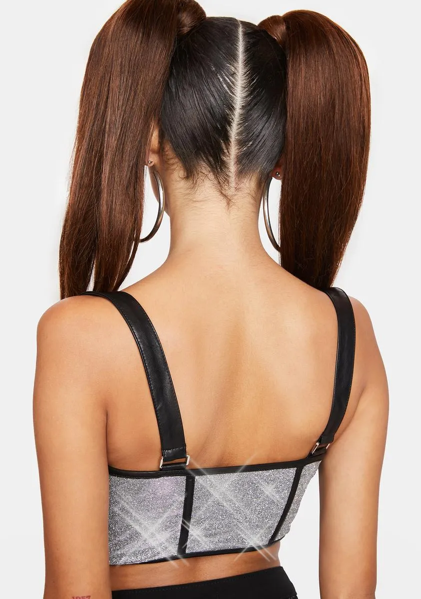 Opulent Dreams Glitter Underbust Corset sold by Dolls Kill product image thumbnail 4