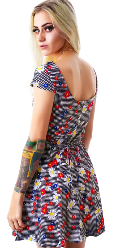 Gingham Daisy Dress sold by Dolls Kill
