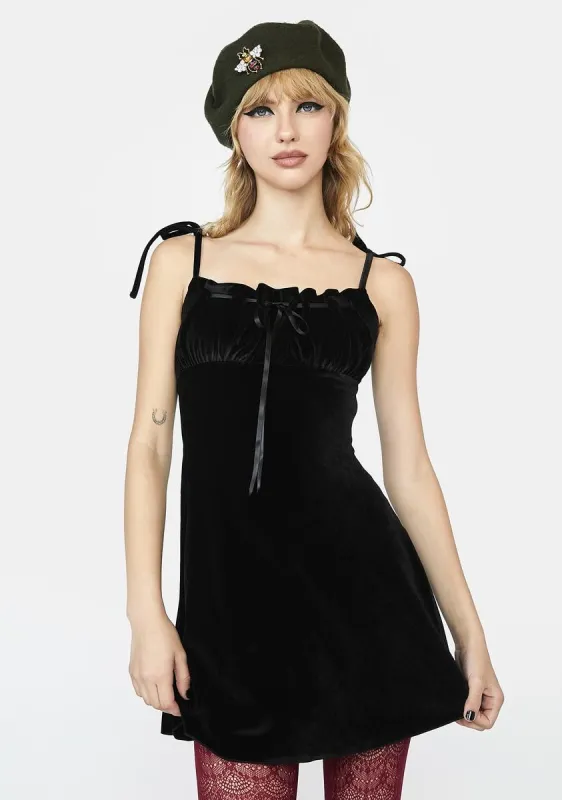 Even After You're Gone Velvet Dress sold by Dolls Kill