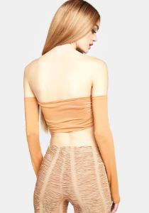 What Other People Say Off Shoulder Crop Top sold by Dolls Kill
