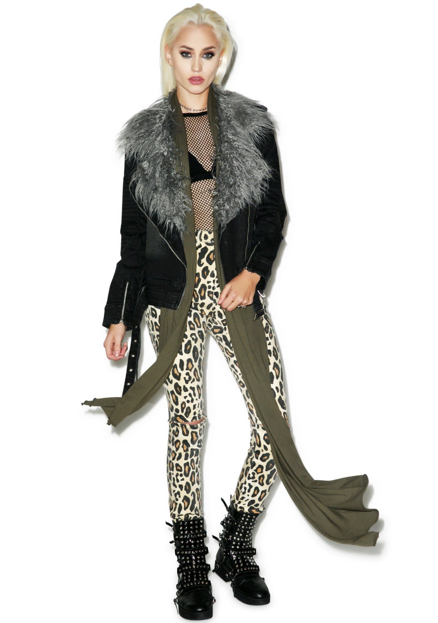 Anita Stretch Denim Jacket sold by Dolls Kill product image thumbnail 5