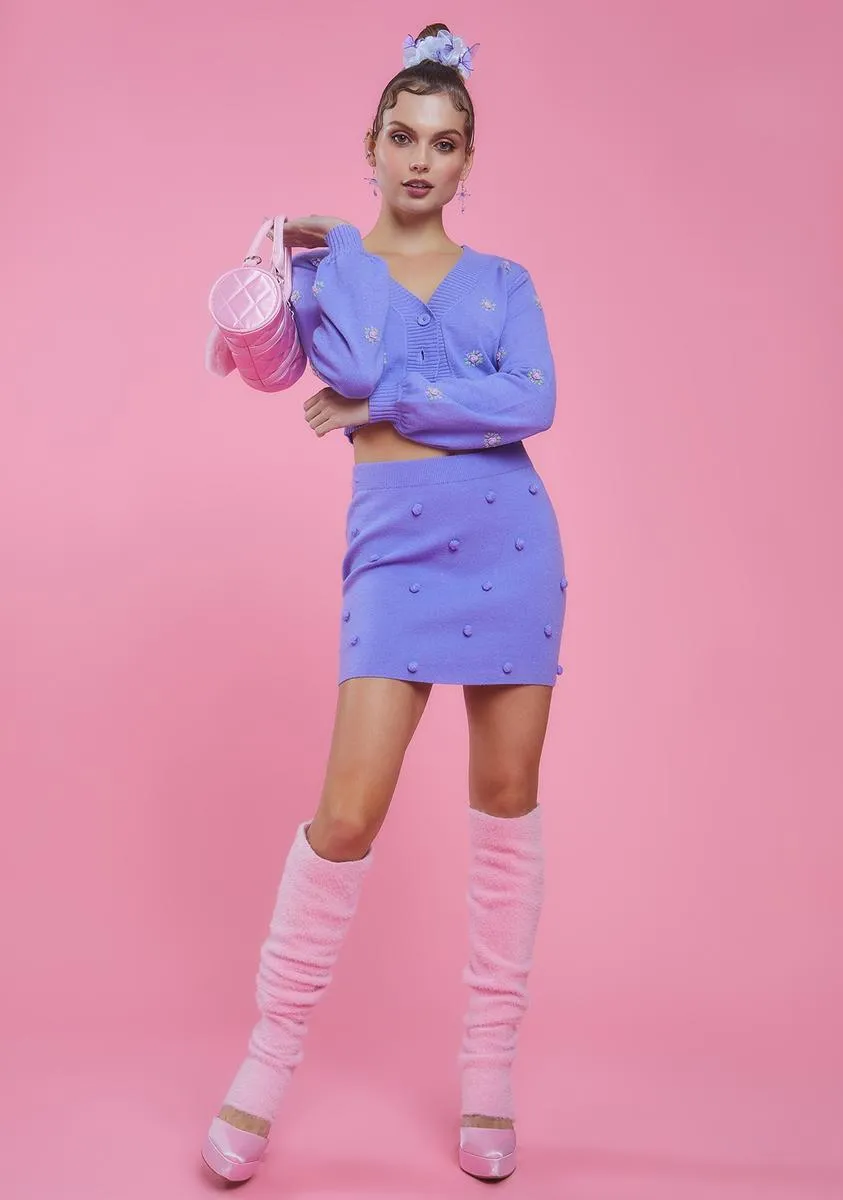 Dance With Me Pom Pom Sweater Skirt sold by Dolls Kill product image thumbnail 3