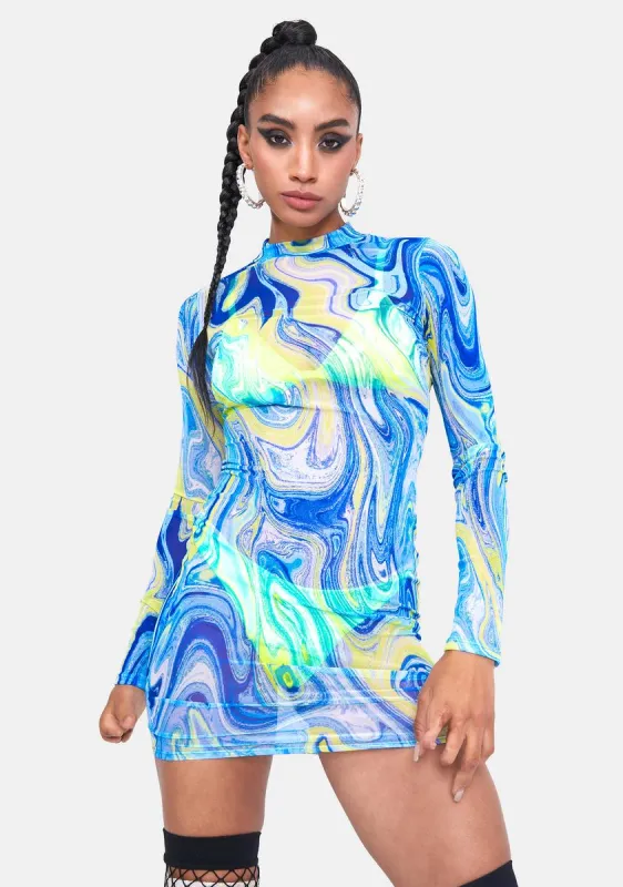 Dance To This Sheer Mini Dress sold by Dolls Kill