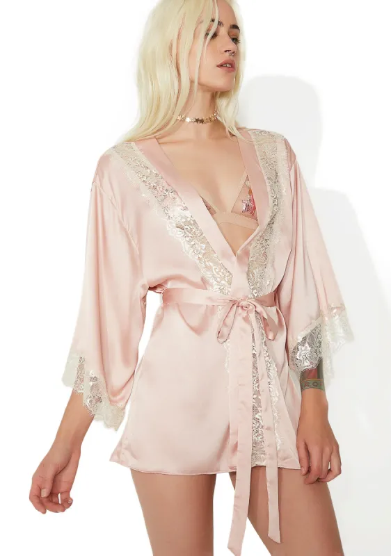 Modern Venus Satin Robe sold by Dolls Kill