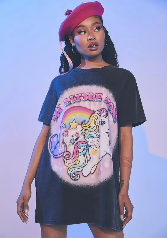 Starshine Affection Airbrushed Oversized Tee sold by Dolls Kill