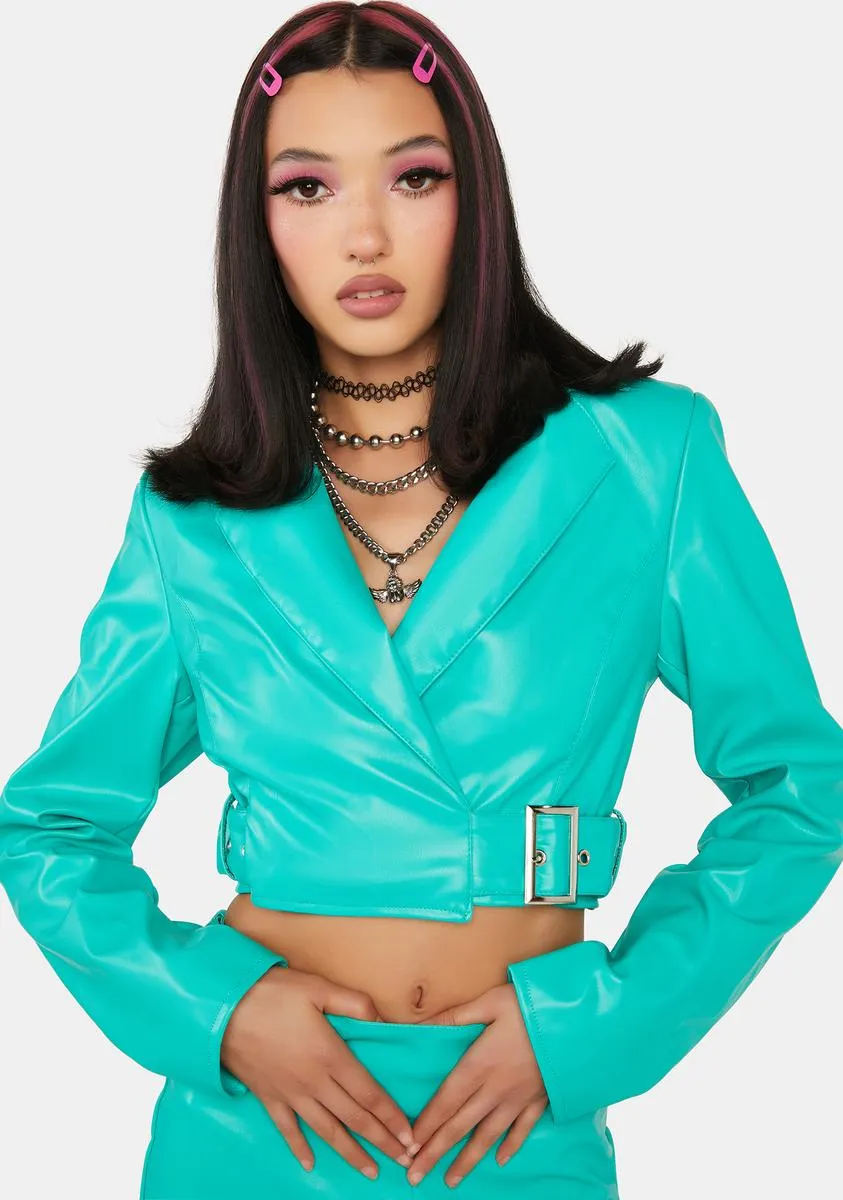 Jade The Devil's Reject Cropped Blazer sold by Dolls Kill