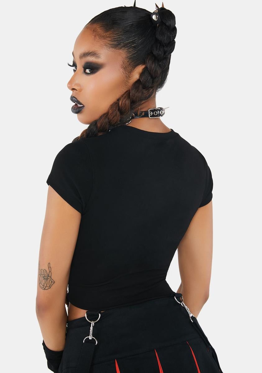 Ghost Of Girlfriends Past Baby Tee sold by Dolls Kill product image thumbnail 4