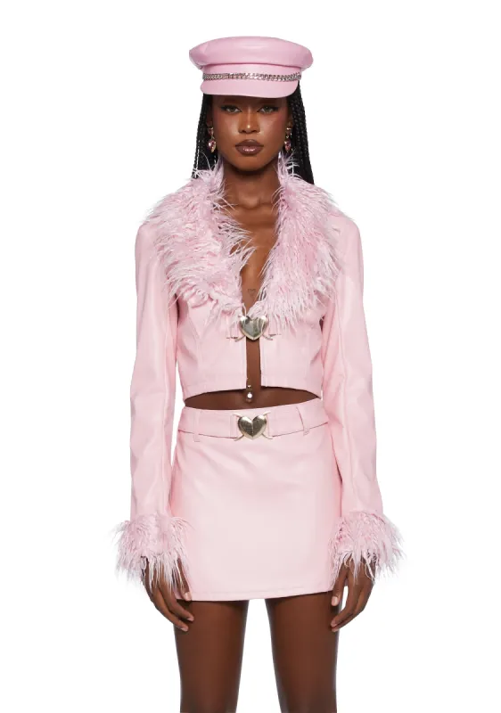 Make 'Em Pay Cropped Jacket sold by Dolls Kill