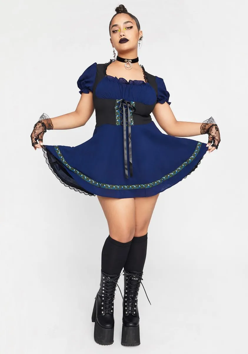Plus Spell A Song Underbust Mini Dress sold by Dolls Kill product image thumbnail 3