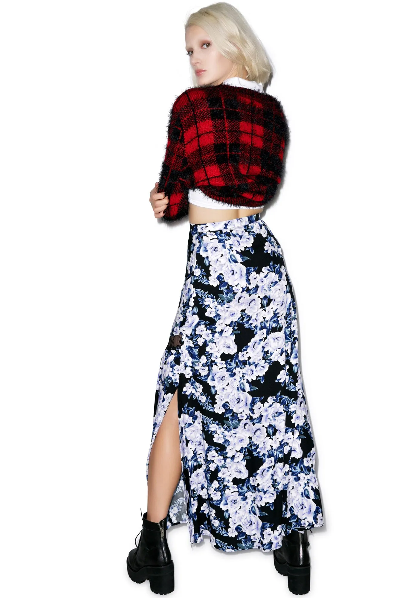 Moonlit Fountain Maxi Skirt sold by Dolls Kill product image thumbnail 5