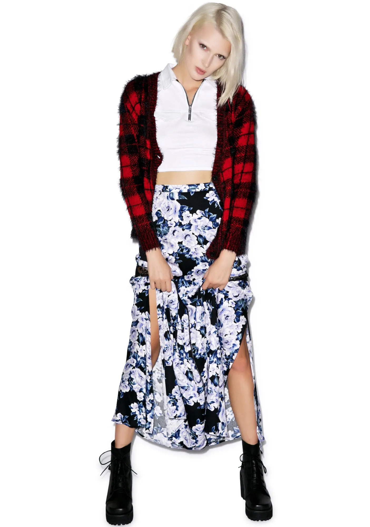 Moonlit Fountain Maxi Skirt sold by Dolls Kill product image thumbnail 2