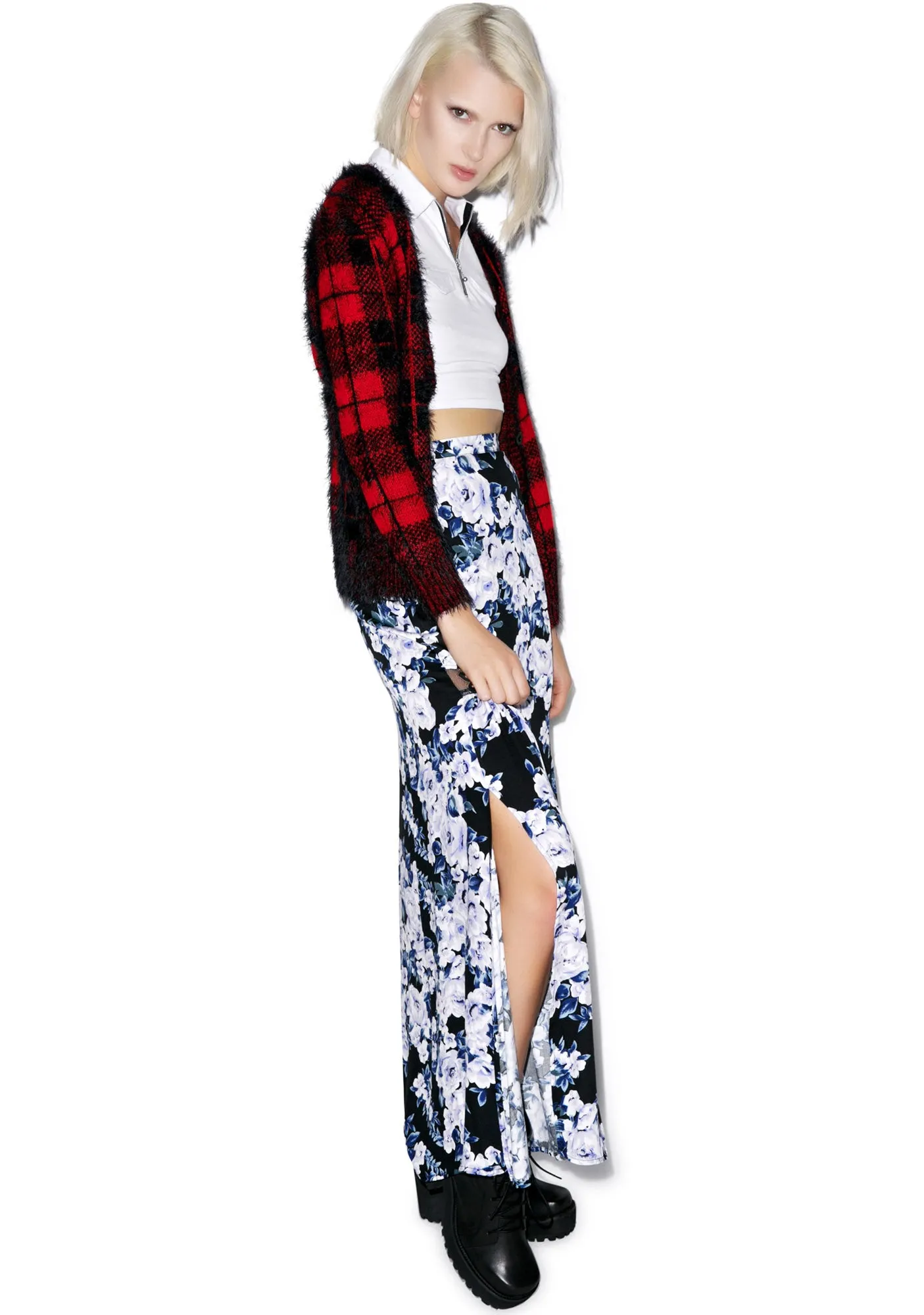 Moonlit Fountain Maxi Skirt sold by Dolls Kill product image thumbnail 4