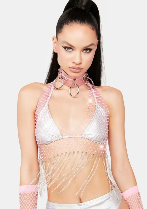 Baby Bring The Bling Crop Top sold by Dolls Kill