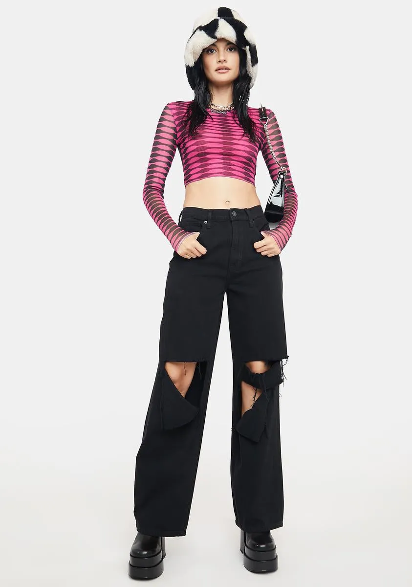 Heavy Distressed Dad Jeans sold by Dolls Kill product image thumbnail 3