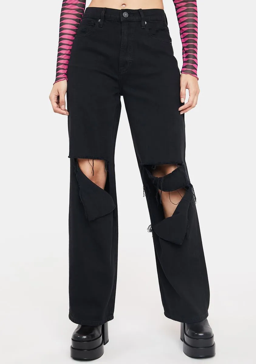 Heavy Distressed Dad Jeans sold by Dolls Kill